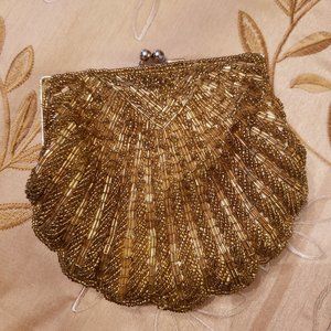 Unavailable: Gold Beaded Evening/Formal Bag